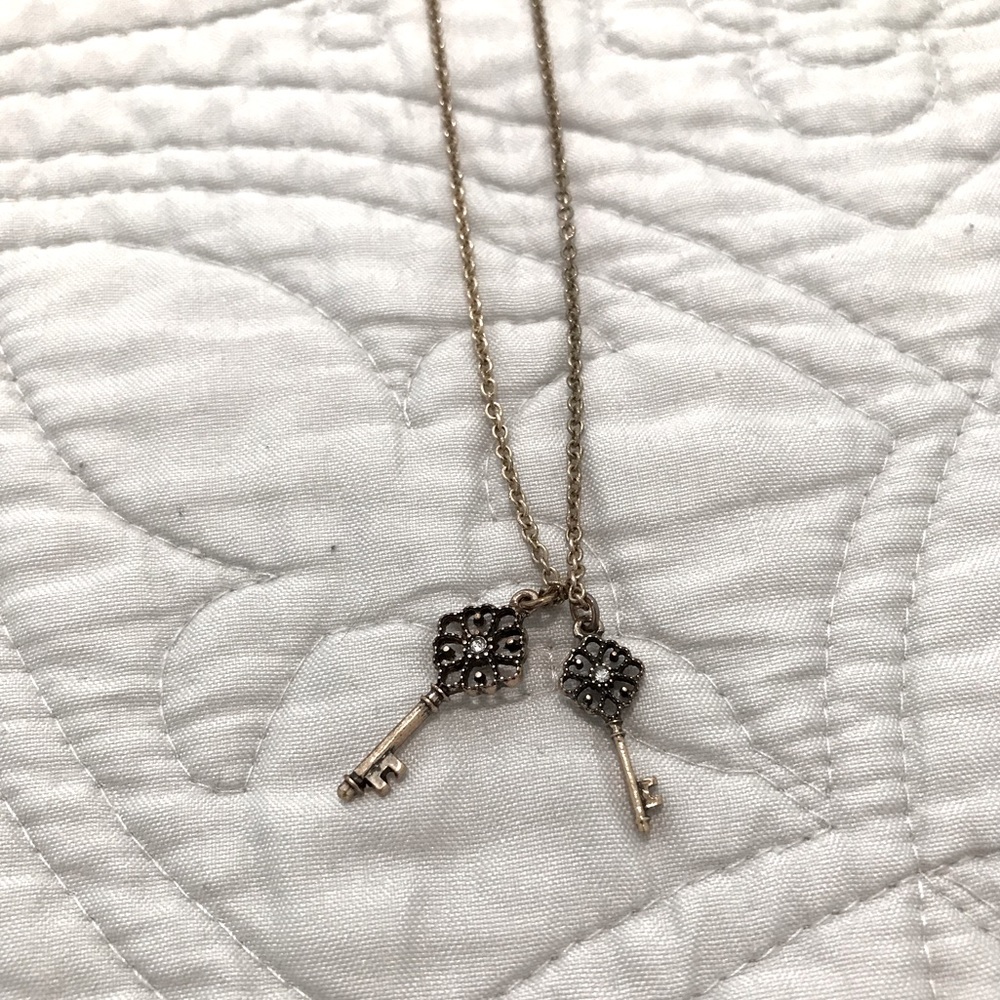 Long Necklace With Key Charms